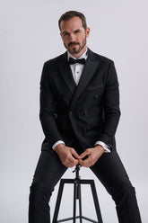 Harry Black Two Piece Double Breasted Tuxedo